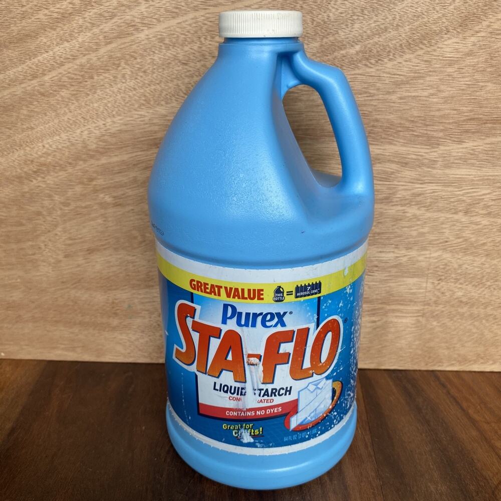 Purex Sta Flo Liquid Starch Concentrated 64 oz Crafts Quilting Laundry *READ*